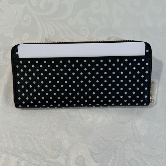 ♠️Kate spade New York spencer metallic dot slim continental wallet. - Picture 9 of 13